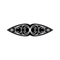 Black White Winter Ornament Decorative vector