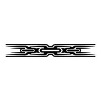 Tribal Chain , Illustration, Minimalist Decorative Element vector