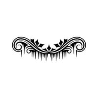 Elegant Ornamental Border in Black, Decorative for Graphics vector