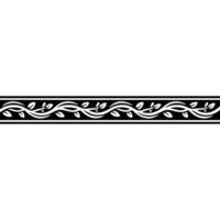Elegant Border Floral Vine Pattern on Neutral Background vector