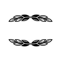 Elegant Leafy Frames with Pink Accents on White Background vector