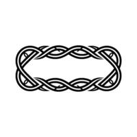 Celtic Knotwork Frame , Elegant Element, Minimalist Style vector
