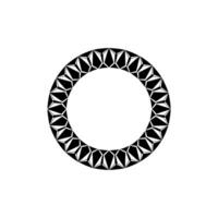 Geometric Black White Circle Pattern on White Background vector