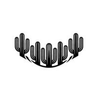 Geometric Cactus Minimalist Southwest Element vector