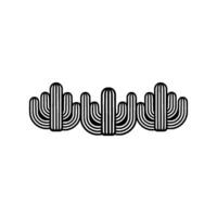 Minimalist Cactus Line Art - Modern Southwestern vector