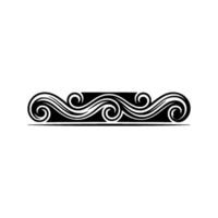 Elegant Swirl Border, Classic Element vector
