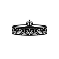 Intricate Fountain Ornament, Decorative Emblem, Elegant vector