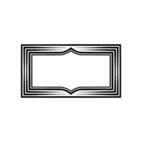 Art Deco Frame, Elegant Border, Minimalist , Vintage Style, Geometric vector