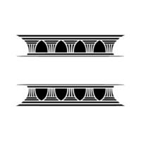 Geometric Deco Border, Minimalist, Repeating vector