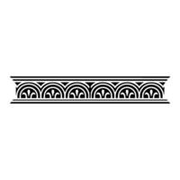 Art Deco Decorative Border, Elegant Pattern, Vintage vector