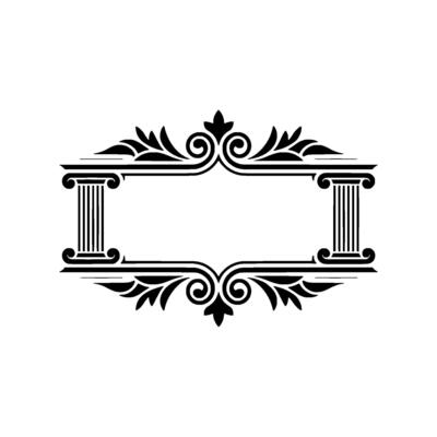 Elegant Vintage Frame, Classical Ornamentation