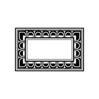 Geometric Frame, Minimalist , Blank Canvas, Art deco vector
