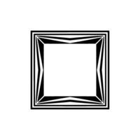 Geometric Illusion, Minimalist Framework, Abstract Depth vector