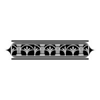 Art Deco Column Border, Elegant Element - Ornamentation vector