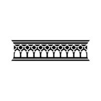 Geometric Archway Border, Classic , Minimalist Style vector