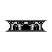 Geometric Deco Archway, Minimalist , Elegant Ornamentation vector
