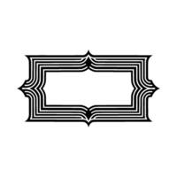 Art Deco Frame, Elegant Border, Geometric , Vintage Style, Linear vector