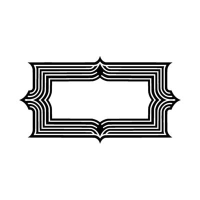 Art Deco Frame, Elegant Border, Geometric , Vintage Style, Linear