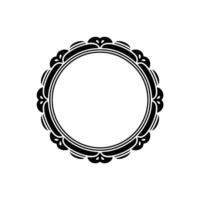 Elegant Vintage Circle Frame, Decorative Border vector