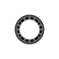 Minimalist Circular Emblem, Geometric , Modern, Round vector