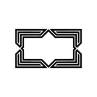 Geometric Deco Frame, Minimalist , Elegant Border, alternate version 41 vector