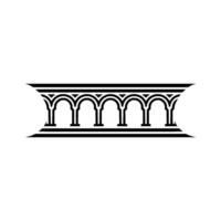 Classical Column Motif, Minimalist , Architectural Detail vector
