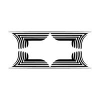 Geometric Symmetry, Linear , Minimalist Abstract vector