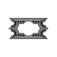 Art Deco Frame, Geometric Ornament, Vintage - Retro vector