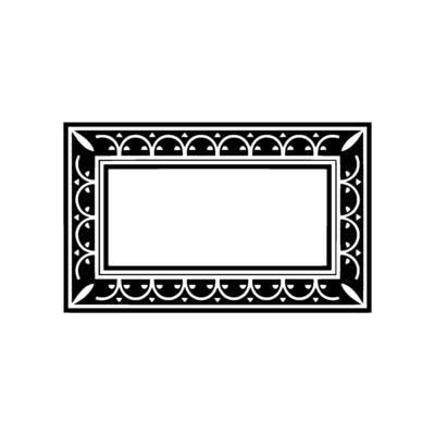 Elegant Decorative Frame, Vintage Style, Minimalist, Ornament