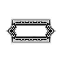 Art Deco Frame, Elegant Border, Vintage , Minimalist Style - Composition vector