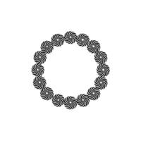 Abstract Spiral Frame, Minimalist , Circular Motif vector