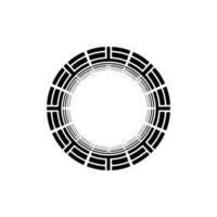 Geometric Circle Pattern, Minimalist , Circular Symmetry vector