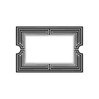 Geometric Deco Frame, Minimalist, Texture vector