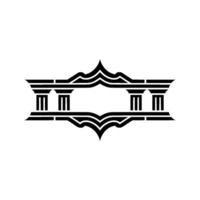Geometric Classical Emblem, Minimalist vector