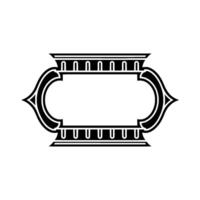 Art Deco Frame, Elegant Border, Vintage , Minimalist Style, Typography vector