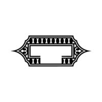 Art Deco Frame, Elegant , Vintage Style, Blank Space vector