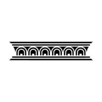 Art Deco Arch Motif, Minimalist , Geometric Ornamentation vector