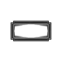 Geometric Frame, Minimalist , Blank Canvas, Abstract vector