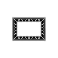 Art Deco Frame, Minimalist , Elegant Border, Blank Space vector
