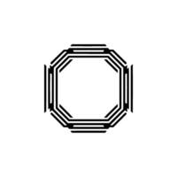 Geometric Octagon, Minimalist , Modern Abstract vector