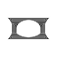 Geometric Portal, Minimalist , Abstract Symmetry, Minimalism vector