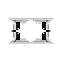 Geometric Symmetry, Minimalist , Abstract Framework vector