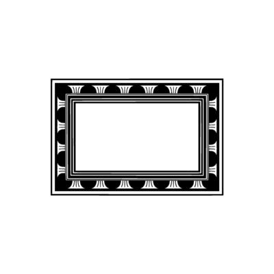 Art Deco Frame, Minimalist , Elegant Border, Geometric