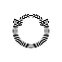Classical Laurel Wreath Border, Elegant vector
