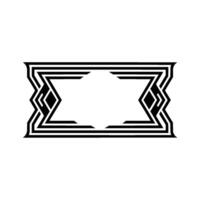 Art Deco Frame, Elegant Border, Geometric vector
