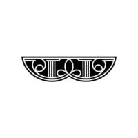 Art Deco Ornament, Geometric , Vintage Elegance, Line art vector