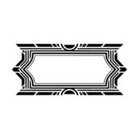 Art Deco Frame, Geometric Ornamentation, Elegant Border - Pattern vector
