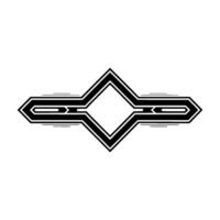 Geometric Diamond Emblem, Streamlined , Modern Minimalism vector
