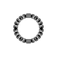 Minimalist Circular Pattern, Abstract , Modern Emblem vector