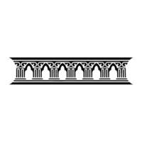 Classical Column Border, Elegant , Decorative Element vector